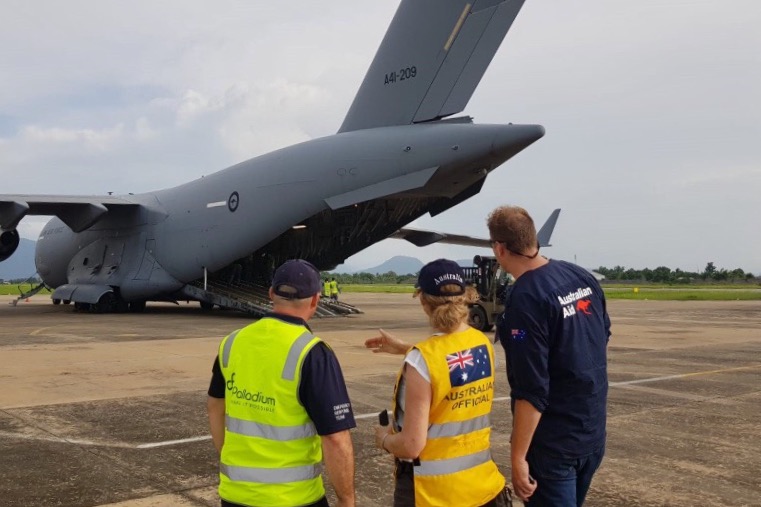 Responding to floods in Laos, July 2018
